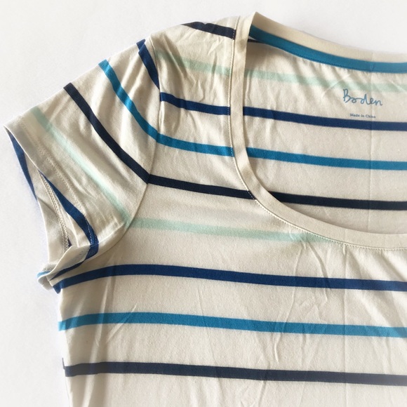 Boden Tops - NWOT Boden Multi-colored Striped Shirt